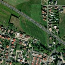 Satellite imagery of [Františkovy Lázně] heat plant chimney, CZ