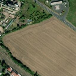 Satellite imagery of [Františkovy Lázně] heat plant chimney, CZ