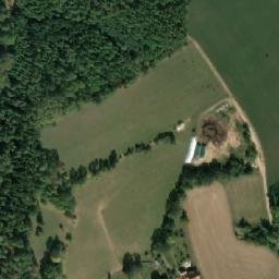 Satellite imagery of [Oráčov] evang. church t., CZ