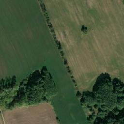 Satellite imagery of [Oráčov] evang. church t., CZ