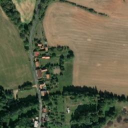 Satellite imagery of [Oráčov] evang. church t., CZ