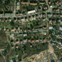 Satellite imagery of [Praha-Vysočany] old sugar factory chimney, CZ