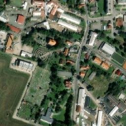 Satellite imagery of [Vamberk] church t., CZ