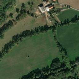 Satellite imagery of [Oráčov] evang. church t., CZ