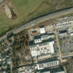 Satellite imagery of [Praha-Černý Most] heat plant chimney, CZ