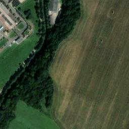 Satellite imagery of former Vamberecke maso a uzeniny [Vamberk] factory chimney, CZ