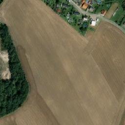 Satellite imagery of former Vamberecke maso a uzeniny [Vamberk] factory chimney, CZ