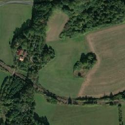 Satellite imagery of [Oráčov] evang. church t., CZ