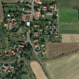 Satellite imagery of [Oráčov] evang. church t., CZ