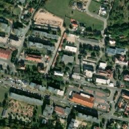 Satellite imagery of [Rakovník] hospital chimney, CZ