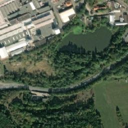 Satellite imagery of Rako I [Rakovník] ceramic factory chimney, CZ