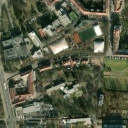 Satellite imagery of [Praha-Vysočany] factory chimney, CZ