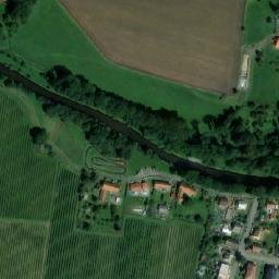 Satellite imagery of [Doudleby nad Orlicí] former textil factory chimney, CZ