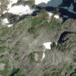 Satellite imagery of Beartooth Mountain, CA