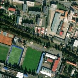 Satellite imagery of Rakona [Rakovník] factory chimney, CZ