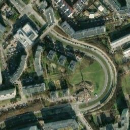 Satellite imagery of [Praha-Černý Most] heat plant chimney, CZ