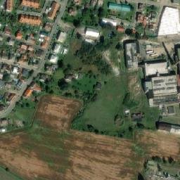 Satellite imagery of [Doudleby nad Orlicí] former textil factory chimney, CZ
