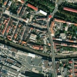 Satellite imagery of Rakona [Rakovník] factory chimney, CZ