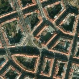 Satellite imagery of Husův sbor [Praha-Dejvice] church t., CZ