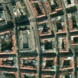 Satellite imagery of Husův sbor [Praha-Holešovice] church t., CZ