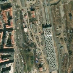Satellite imagery of Husův sbor [Praha-Holešovice] church t., CZ