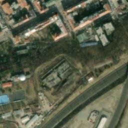 Satellite imagery of Vanepformer textil [Praha-Libeň] factory chimney, CZ