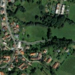 Satellite imagery of [Doudleby nad Orlicí] former textil factory chimney, CZ