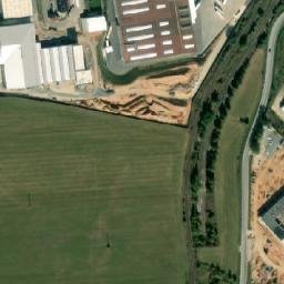 Satellite imagery of Rakona [Rakovník] factory chimney, CZ