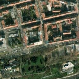Satellite imagery of Husův sbor [Praha-Holešovice] church t., CZ