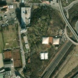 Satellite imagery of [Praha-Karlín] heat plant chimney, CZ