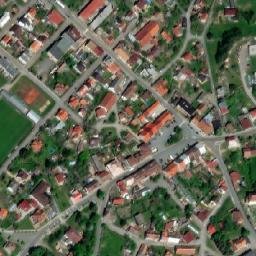 Satellite imagery of [Borohrádek] church sanctus t., CZ