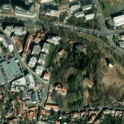 Satellite imagery of [Praha-Veleslavín] heat plant chimney, CZ