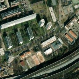 Satellite imagery of [Praha-Karlín] heat plant chimney, CZ