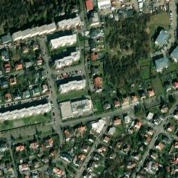 Satellite imagery of [Praha-Kyje] church t., CZ