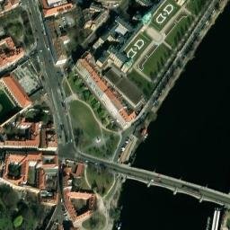 Satellite imagery of [Praha-Staré Město] bridge outlook t., CZ