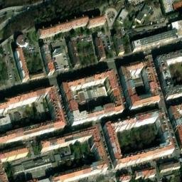 Satellite imagery of [Praha-Karlín] heat plant chimney, CZ