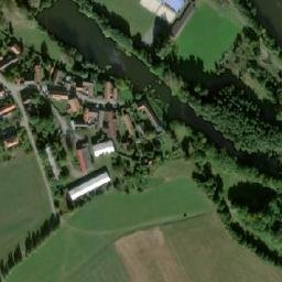 Satellite imagery of [Pňov-Předhradí-Předhradí] church t., CZ