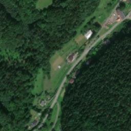 Satellite imagery of [Hanušovice] church t., CZ