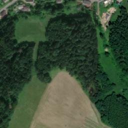 Satellite imagery of [Hanušovice] church t., CZ