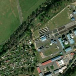 Satellite imagery of [Cheb] heat plant chimney, CZ