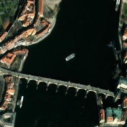 Satellite imagery of [Praha-Staré Město] bridge outlook t., CZ