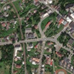 Satellite imagery of [Králíky] church t., CZ
