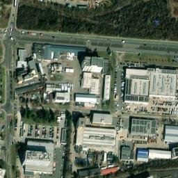 Satellite imagery of [Praha-Hostivař] steel chimney, CZ