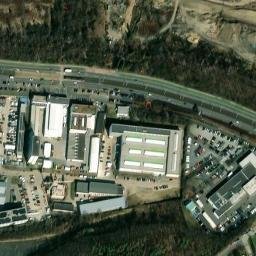 Satellite imagery of [Praha-Hostivař] steel chimney, CZ