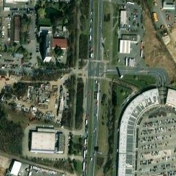 Satellite imagery of [Praha - Malešice] incinerator chimney, CZ