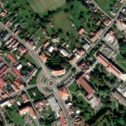 Satellite imagery of [Lázně Bohdaneč] church t., CZ