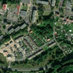 Satellite imagery of Terea [Cheb] factory chimney, CZ