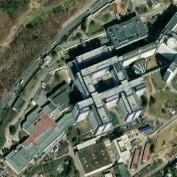 Satellite imagery of [Praha-Motol] hospital chimney, CZ