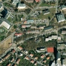 Satellite imagery of [Praha-Motol] hospital chimney, CZ