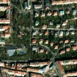Satellite imagery of Rangherka [Praha-Vršovice] castle t., CZ